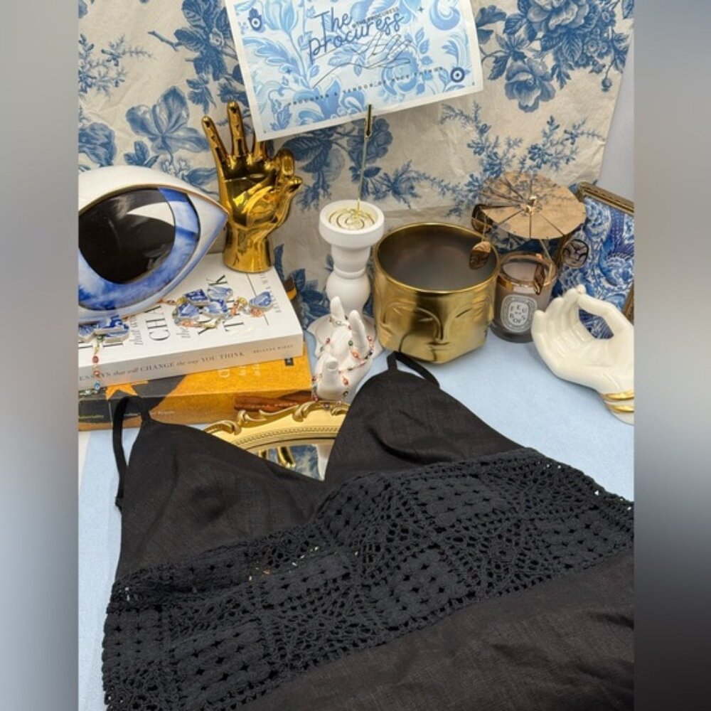 🆕 SIR THE LABEL 🧿 NWOT Rayure Tri Crochet Maxi Dress, Black Crochet, Sz 2 US 6 - Picture 13 of 16
